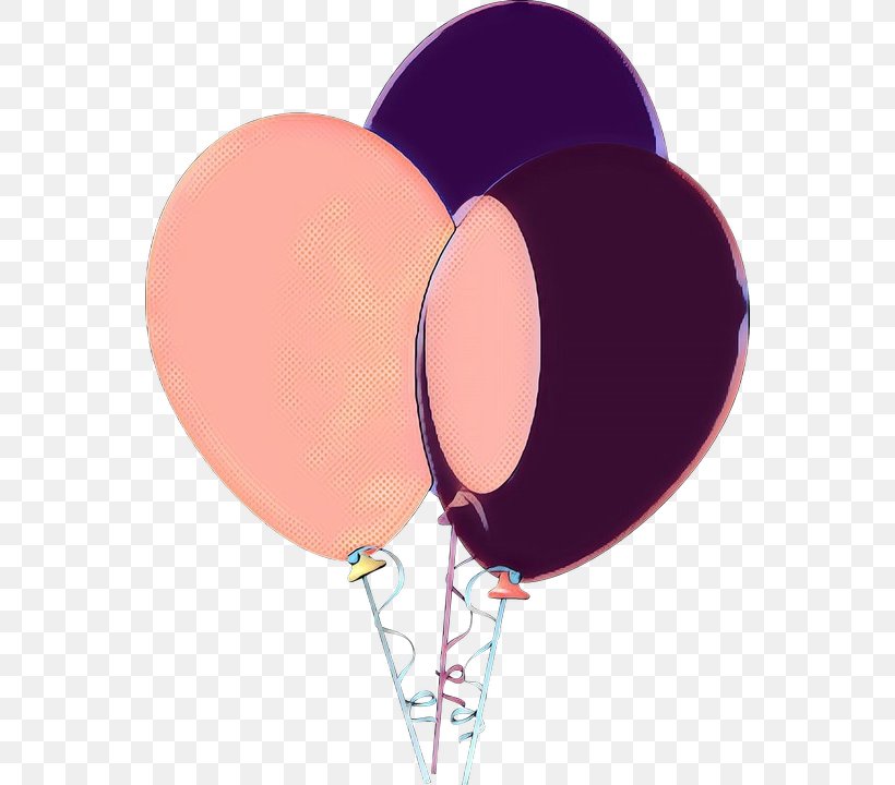 Pink Balloon Violet Purple Party Supply, PNG, 554x720px, Pop Art, Balloon, Heart, Material Property, Party Supply Download Free