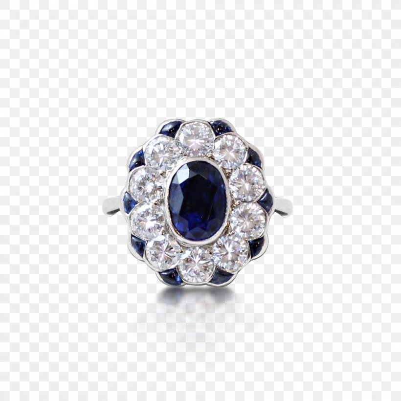 Sapphire Engagement Ring Jewellery Platinum, PNG, 1000x1000px, Sapphire, Amethyst, Art Deco, Bling Bling, Body Jewelry Download Free