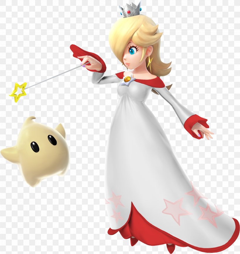 Super Smash Bros. For Nintendo 3DS And Wii U Super Mario Galaxy Mario Bros. Rosalina, PNG, 3302x3500px, Super Mario Galaxy, Angel, Doll, Fictional Character, Figurine Download Free