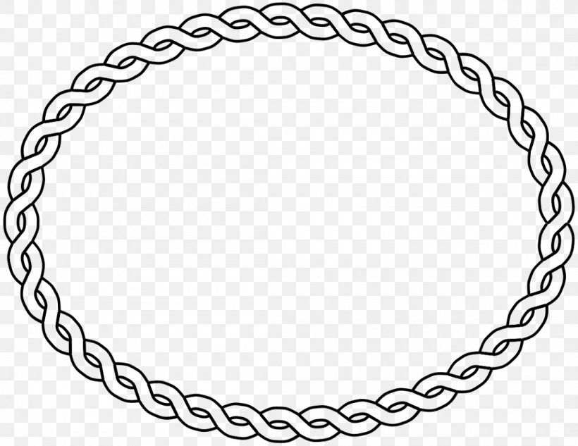 Borders And Frames Picture Frames Oval Clip Art, PNG, 1100x850px, Borders And Frames, Area, Black And White, Body Jewelry, Braid Download Free