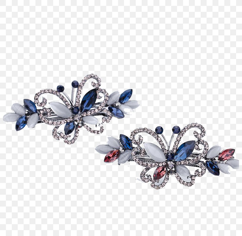 Butterfly Barrette Blue Hairpin, PNG, 800x800px, Butterfly, Barrette, Blue, Body Jewelry, Brooch Download Free