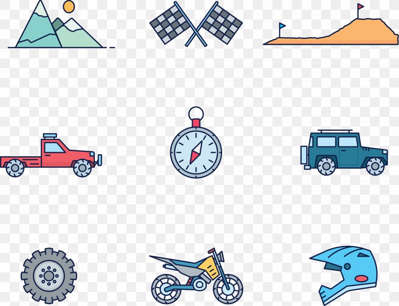 Motorcycle Racing Euclidean Vector Icon, PNG, 3856x2961px, Motorcycle Racing, Area, Artworks, Clock, Home Accessories Download Free