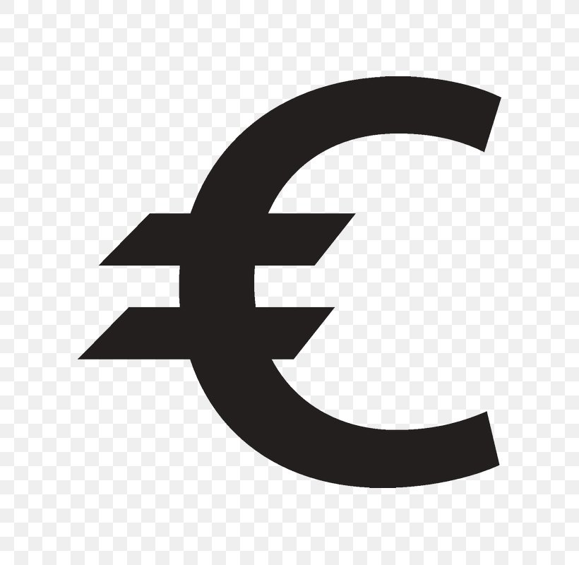 Euro Sign Pound Sterling Currency Symbol, PNG, 800x800px, 500 Euro Note, Euro Sign, Black And White, Brand, Currency Download Free