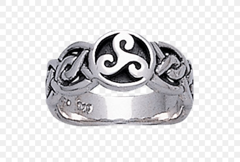 Earring Silver Jewellery Triskelion, PNG, 555x555px, Ring, Body Jewelry, Celtic Art, Celtic Knot, Earring Download Free