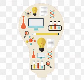 Scientific Element Icon Bulb - Incandescent Light Bulb Science Chemistry PNG