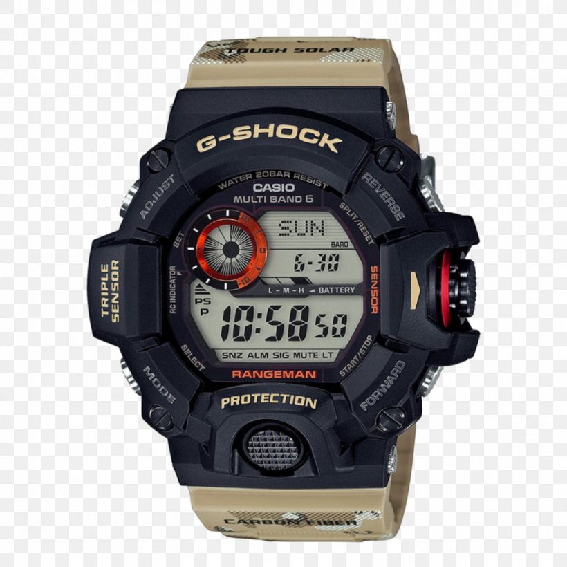 Master Of G G-Shock Rangeman GW9400 Watch Casio, PNG, 1024x1024px, Master Of G, Brand, Buckle, Camouflage, Casio Download Free