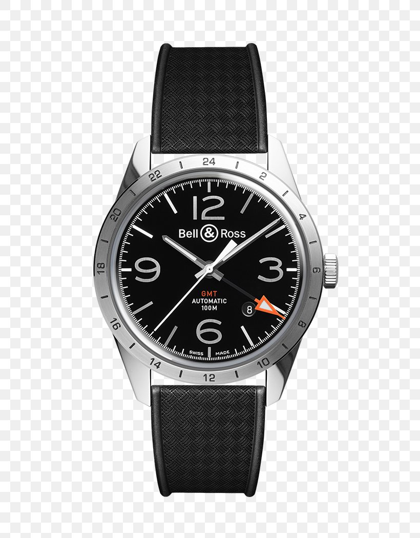 Automatic Watch Greenwich Mean Time Bell & Ross Movement, PNG, 585x1050px, Automatic Watch, Bell Ross, Black, Brand, Chronograph Download Free