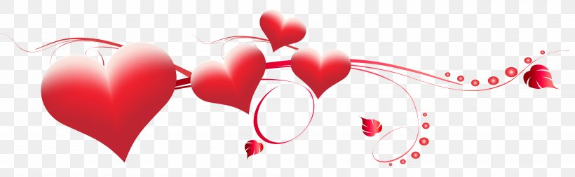 Valentine's Day Heart Clip Art, PNG, 8000x2473px, Watercolor, Cartoon, Flower, Frame, Heart Download Free
