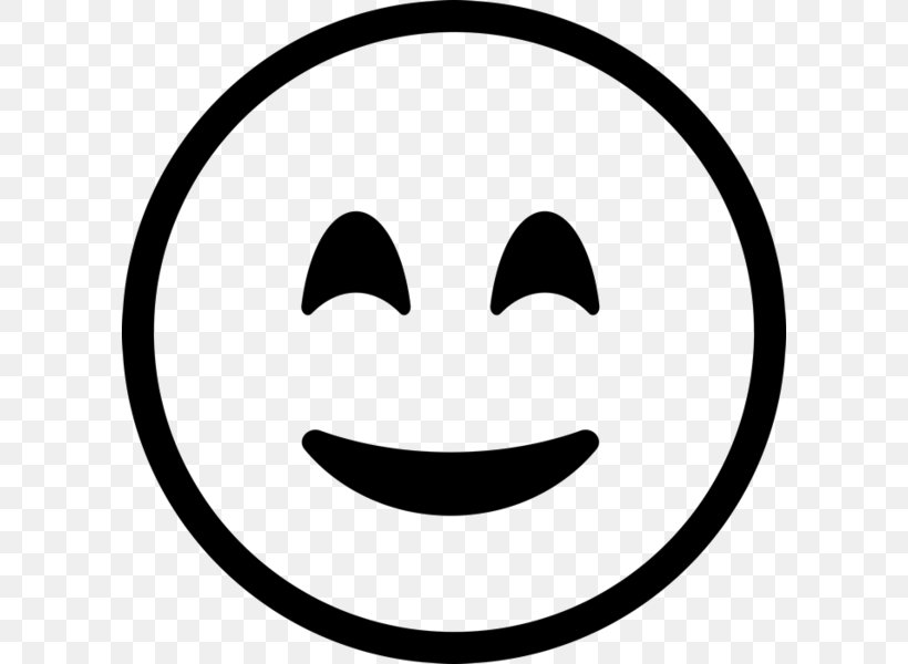 Smiley Emoticon Clip Art, PNG, 600x600px, Smiley, Area, Black, Black And White, Emoticon Download Free