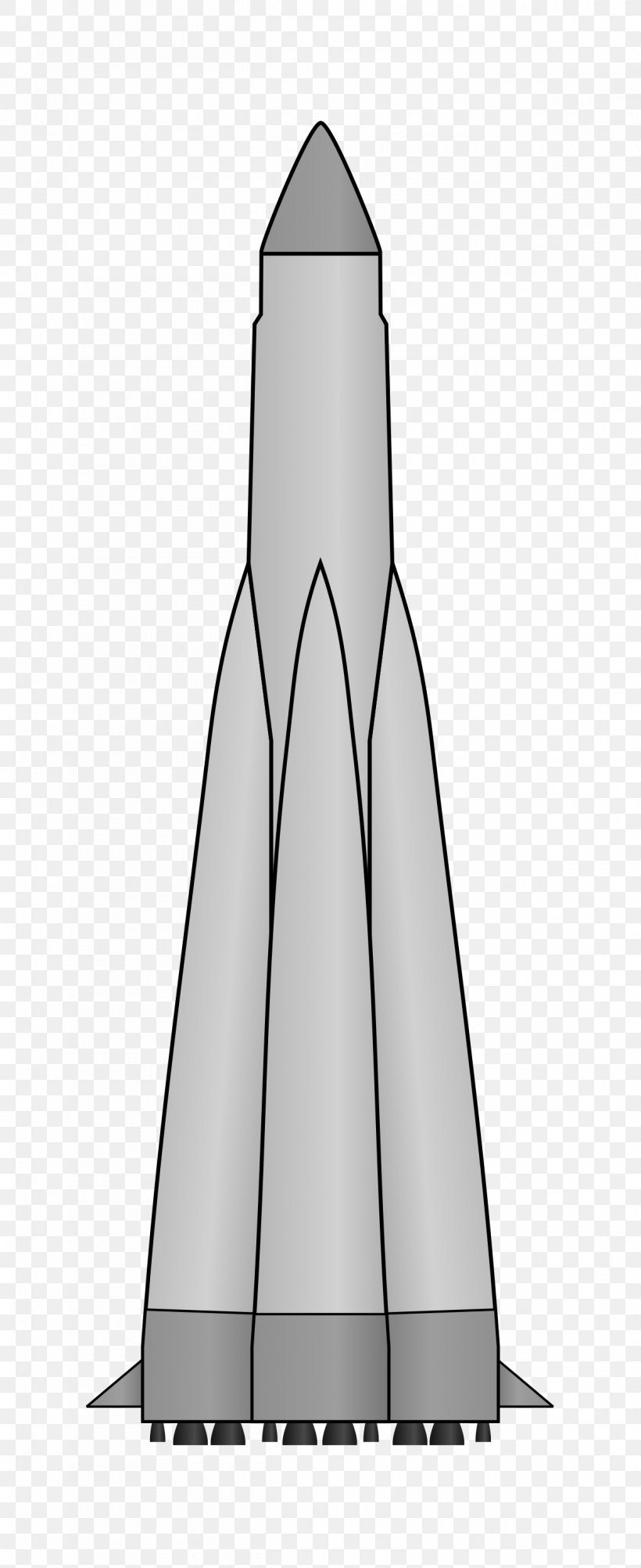 Rocket Polyot Launch Vehicle R-7 Sputnik, PNG, 1200x2934px, Rocket, Cone, Launch Vehicle, Polyot, R7 Semyorka Download Free