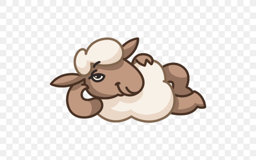 Sheep Telegram Sticker VKontakte Clip Art, PNG, 512x512px, Sheep, Camel Like Mammal, Carnivoran, Cartoon, Facebook Download Free