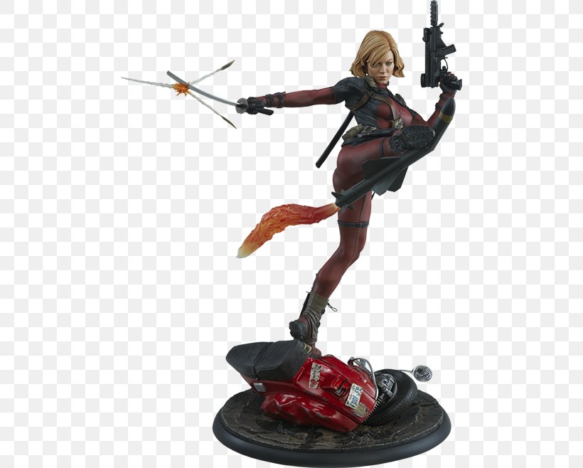 Deadpool Sideshow Collectibles Figurine Marvel Comics Female, PNG, 480x658px, Deadpool, Action Figure, Com, Female, Figurine Download Free