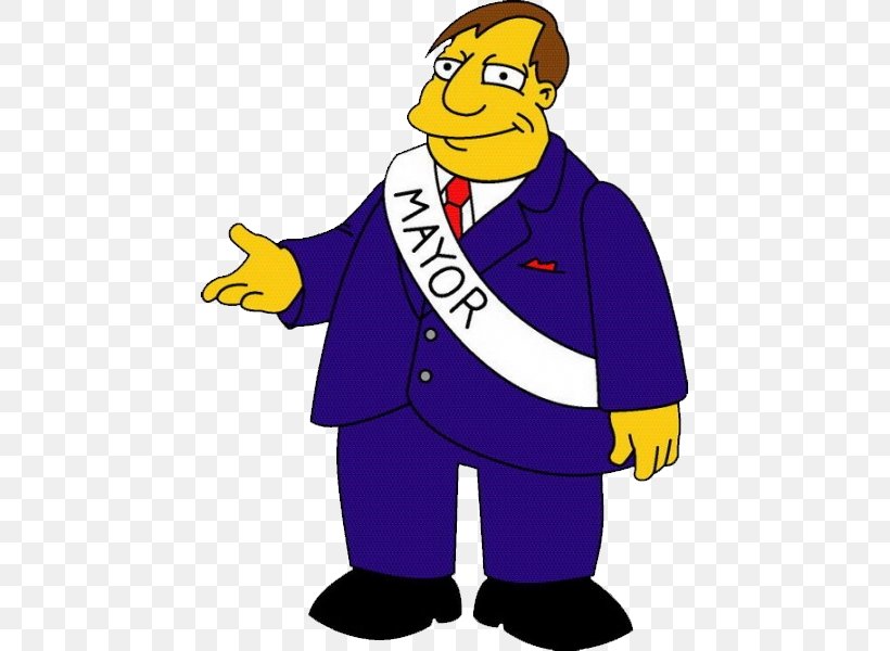Mayor Quimby The Simpsons: Tapped Out Maggie Simpson, PNG, 449x600px, Mayor Quimby, Art, Artwork, Cartoon, Character Download Free