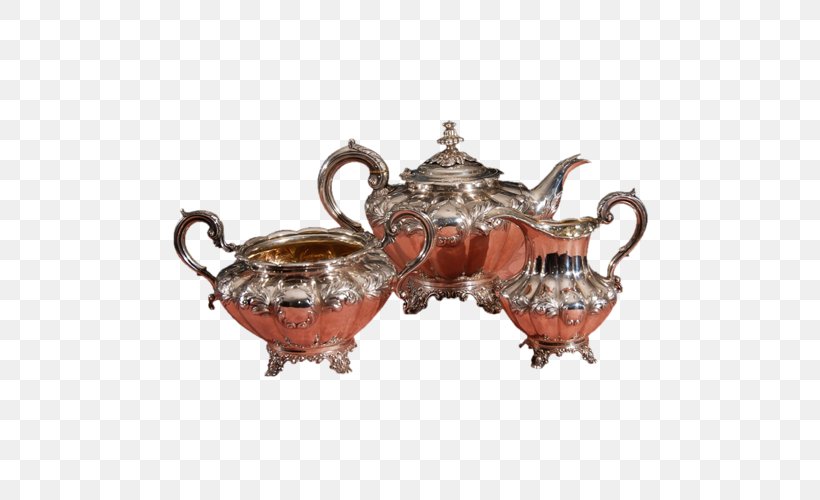 Teapot Tea Set Silver Tableware, PNG, 500x500px, Tea, Antique, Copper, Cup, Glass Download Free