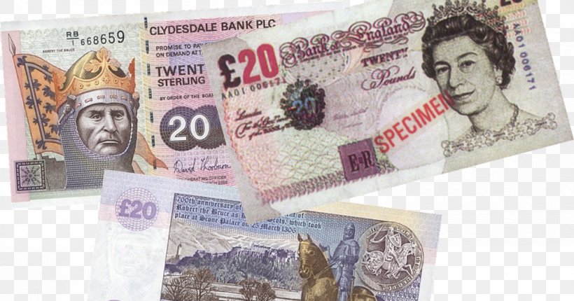 Paper Bank Of England £20 Note Scotland Banknote Money, PNG, 1200x630px, Paper, Banknote, Cash, Currency, Dollar Download Free