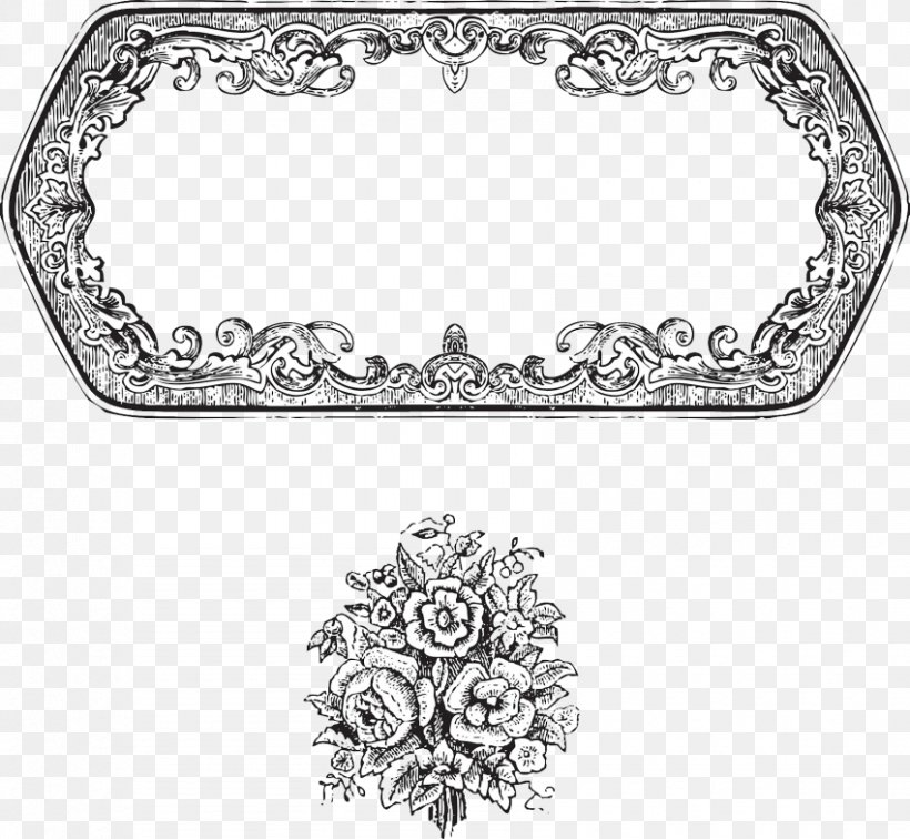 Picture Frames KURAN-I KERİM'İN TÜRKÇE MEALİ Clip Art, PNG, 850x784px, Picture Frames, Area, Black, Black And White, Body Jewelry Download Free