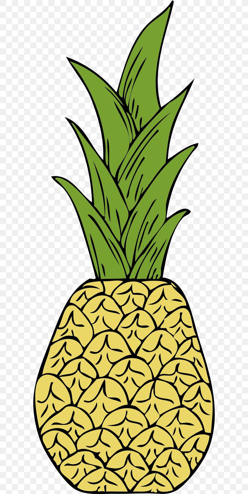 Pineapple Food Clip Art, PNG, 600x1633px, Pineapple, Ananas, Artwork, Flowering Plant, Food Download Free