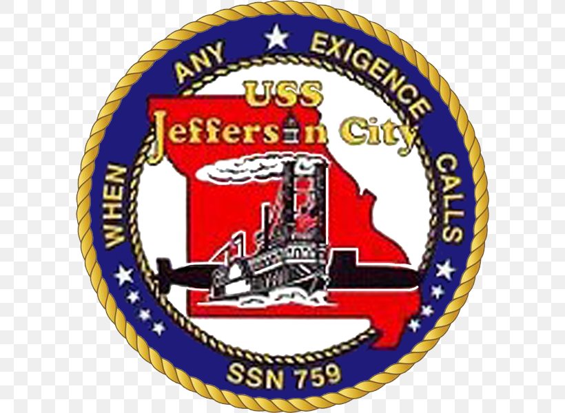 USS Jefferson City (SSN-759) United States Navy Submarine, PNG, 600x600px, Jefferson City, Area, Badge, Brand, Crest Download Free