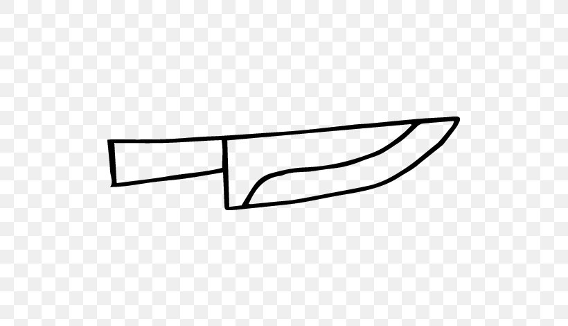 Chef's Knife Coloring Book Kitchen Knives Bowie Knife, PNG, 600x470px, Knife, Area, Black, Black And White, Blade Download Free