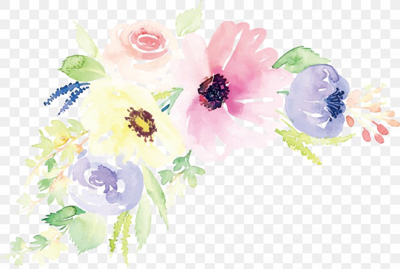 Floral Design Watercolor Painting Flower Illustration, PNG, 2046x1379px, Watercolor Flowers, Art, Bud, Cut Flowers, Flora Download Free