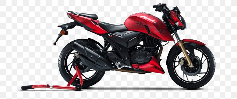 Fuel Injection TVS Apache Car Motorcycle TVS Motor Company, PNG, 737x344px, Fuel Injection, Automotive Exhaust, Automotive Exterior, Automotive Lighting, Bajaj Auto Download Free