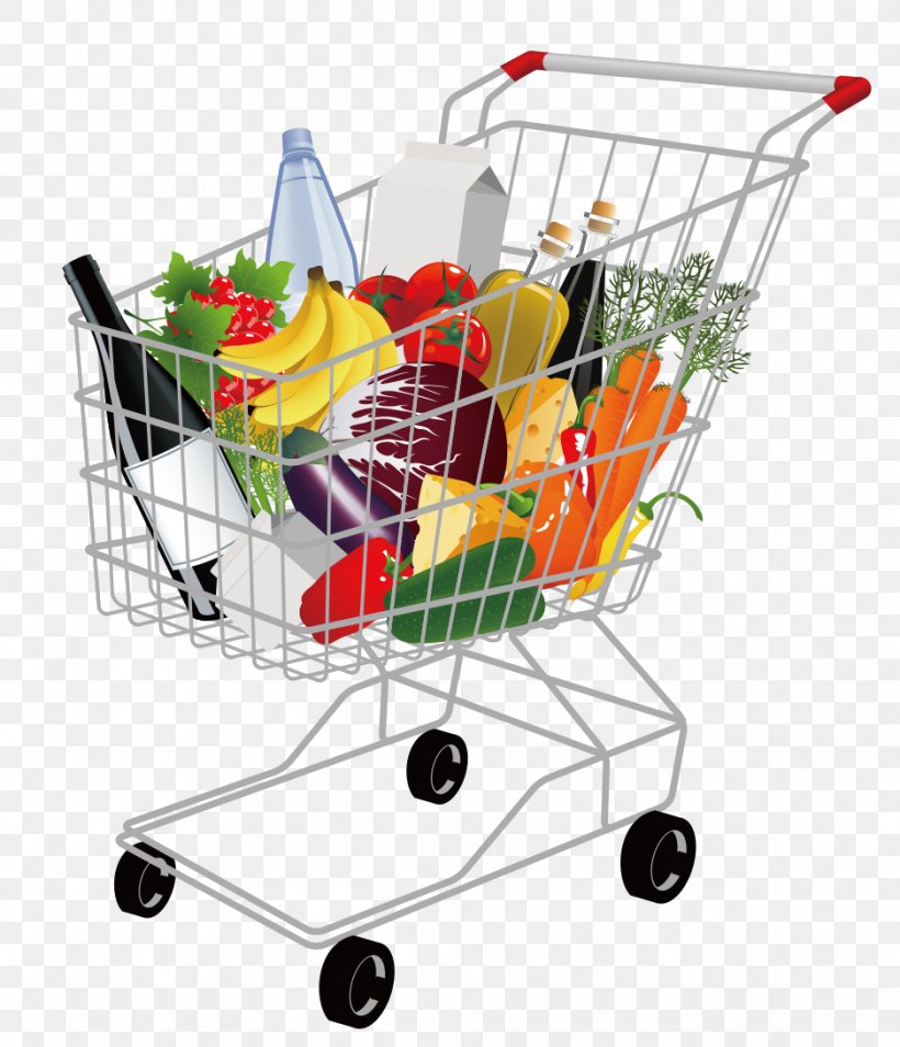 Shopping Cart Supermarket Clip Art, PNG, 937x1091px, Shopping Cart, Bag, Food, Grocery Store, Product Download Free
