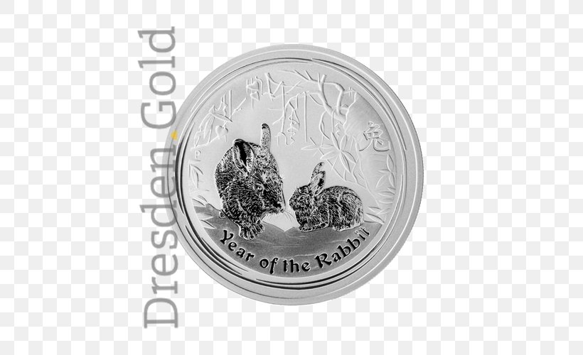 Coin Silver Perth Mint Troy Ounce Lunar, PNG, 500x500px, Coin, Australian Gold Nugget, Brand, Currency, Feinsilber Download Free