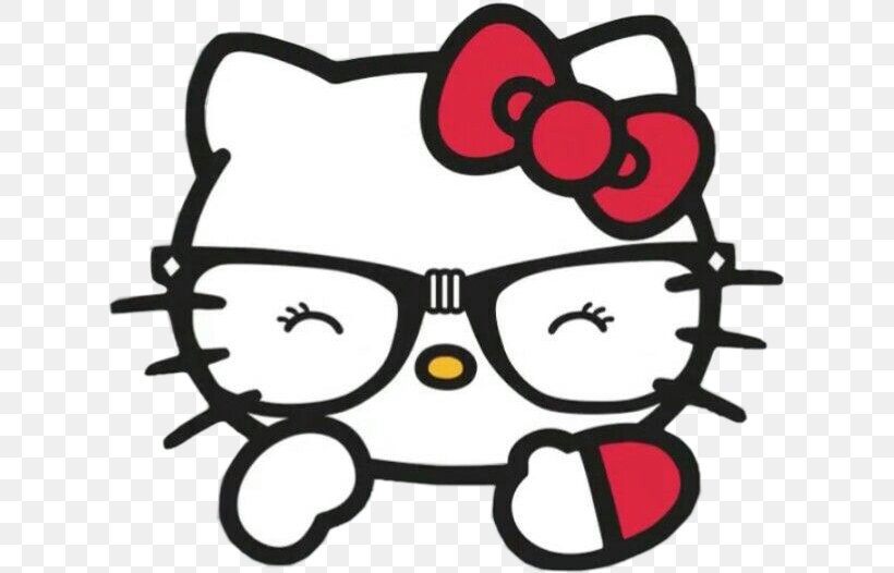 Hello Kitty Clip Art, PNG, 622x526px, Hello Kitty, Drawing, Eyewear, Glasses, Headgear Download Free