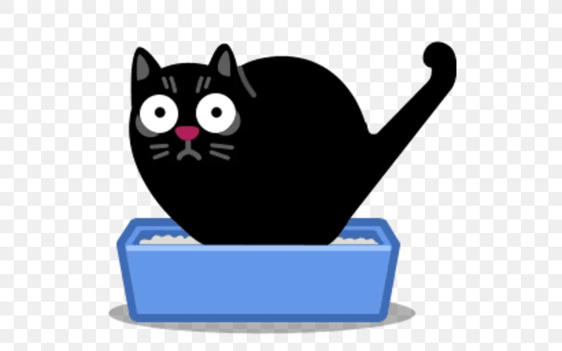 Cat Litter Trays Clip Art, PNG, 512x512px, Cat, Black Cat, Carnivoran, Cat Enclosure, Cat Like Mammal Download Free