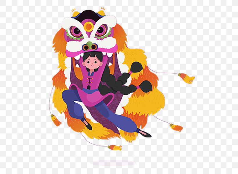 Lion Dance Illustration, PNG, 609x600px, Lion, Art, Cartoon, Chinese New Year, Clip Art Download Free