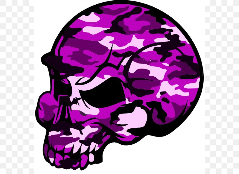 T-shirt Skull Camouflage Pink Clip Art, PNG, 588x599px, Tshirt, Blue, Bone, Camouflage, Child Download Free