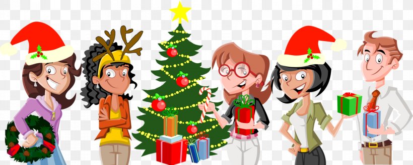 Christmas Tree Christmas Ornament Tradition Cartoon, PNG, 1168x470px, Christmas Tree, Art, Cartoon, Character, Christmas Download Free