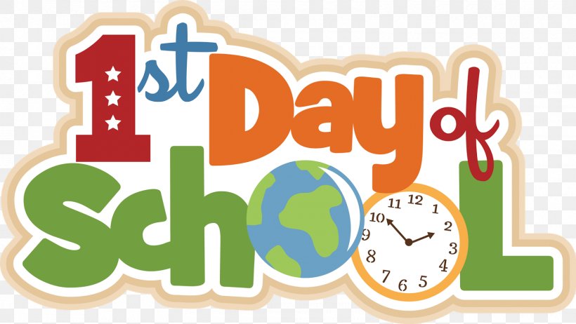 First Day Of School Student Day School Clip Art, PNG, 1600x902px, First Day Of School, Academic Year, Area, Brand, Class Download Free