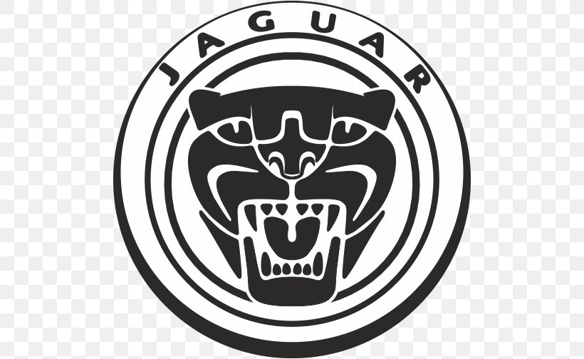 Jaguar Cars Vector Graphics Logo, PNG, 504x504px, Jaguar Cars, Black, Black And White, Brand, Car Download Free
