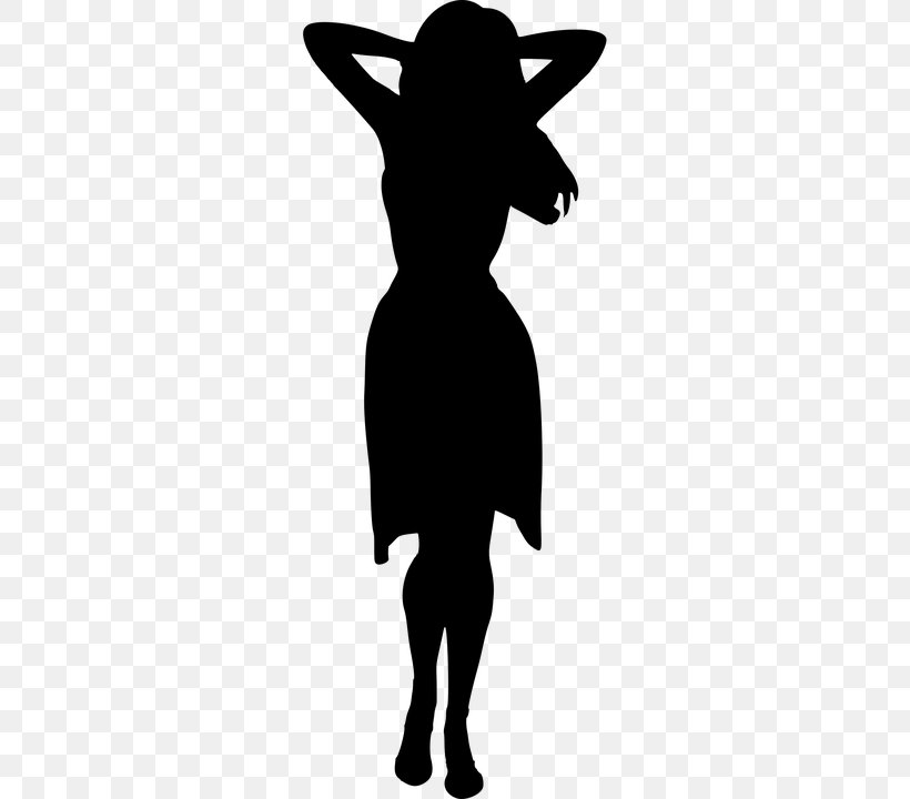 Silhouette Woman Clip Art, PNG, 360x720px, Silhouette, Black, Black And White, Cattle Like Mammal, Drawing Download Free