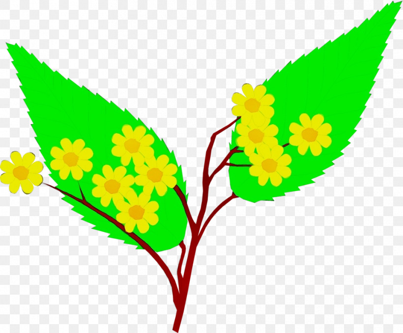 Leaf Yellow Flower Plant, PNG, 958x793px, Watercolor, Flower, Leaf, Paint, Plant Download Free