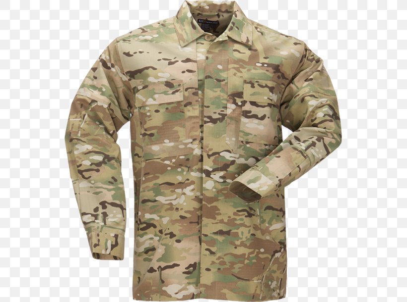Long-sleeved T-shirt MultiCam Army Combat Shirt, PNG, 610x610px, 511 Tactical, Tshirt, Army Combat Shirt, Button, Camouflage Download Free