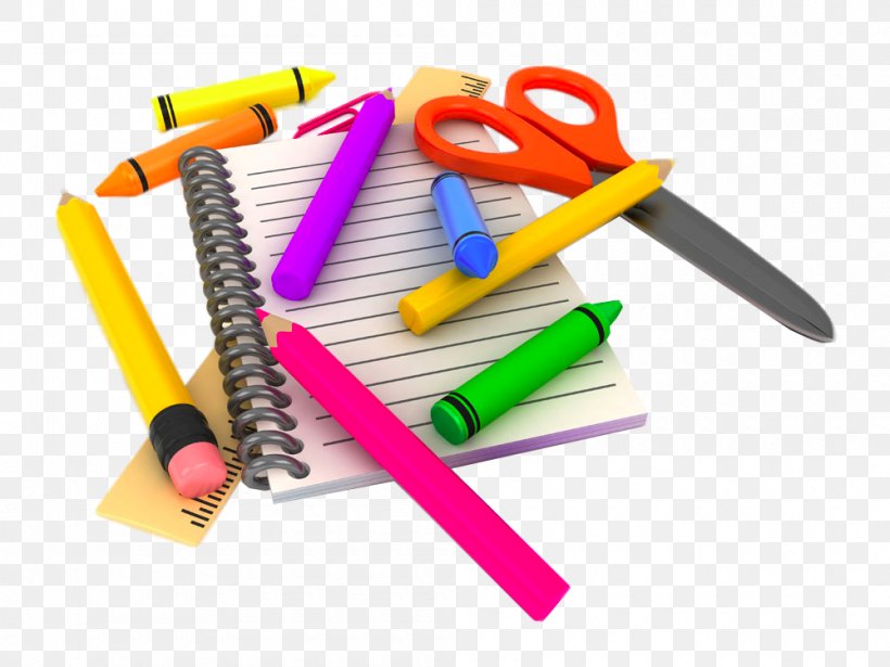 School Supplies Education Clip Art, PNG, 1000x750px, School Supplies, Drawing, Education, Eraser, Notebook Download Free