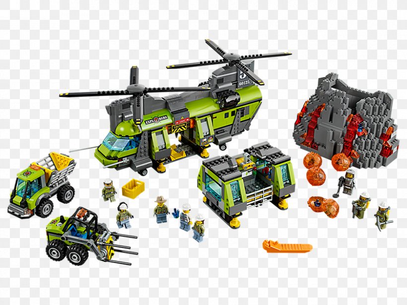 LEGO 60125 City Volcano Heavy-lift Helicopter Lego City Toy, PNG, 840x630px, Helicopter, Aircraft, Helicopter Rotor, Lego, Lego Canada Download Free