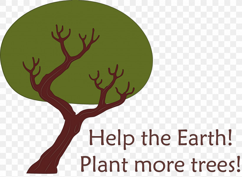 Plant Trees Arbor Day Earth, PNG, 3000x2205px, Plant Trees, Antler, Arbor Day, Biology, Branching Download Free