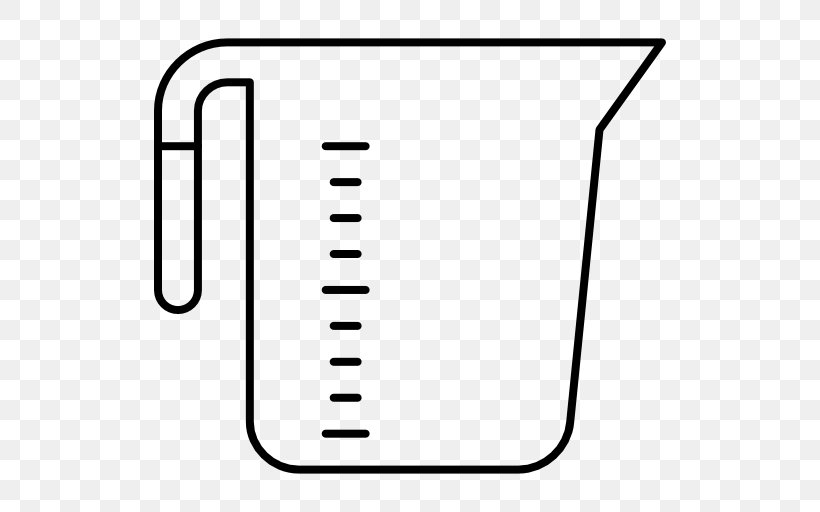 Measuring Cup Measurement Pitcher Clip Art, PNG, 512x512px, Measuring Cup, Area, Black, Black And White, Cup Download Free