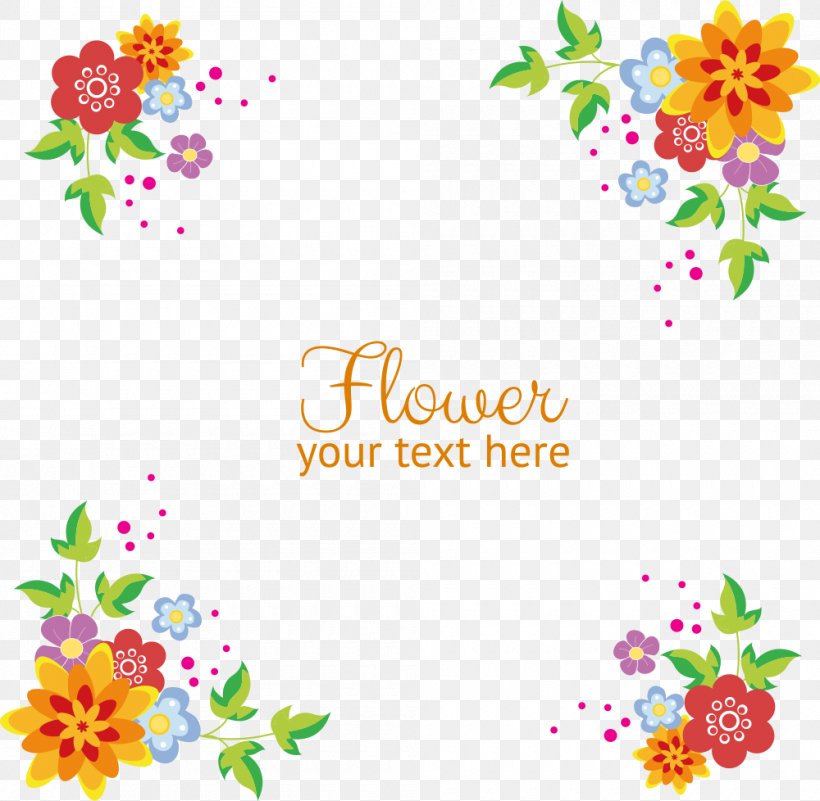 Vector Flowers Background Border, PNG, 1000x978px, Flower, Area, Border Flowers, Clip Art, Computer Graphics Download Free