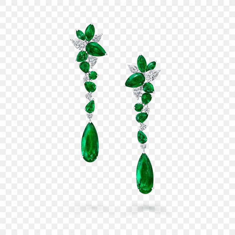 Emerald Jewellery Earring Graff Diamonds, PNG, 2000x2000px, Emerald, Body Jewelry, Carat, Chaumet, Diamond Download Free
