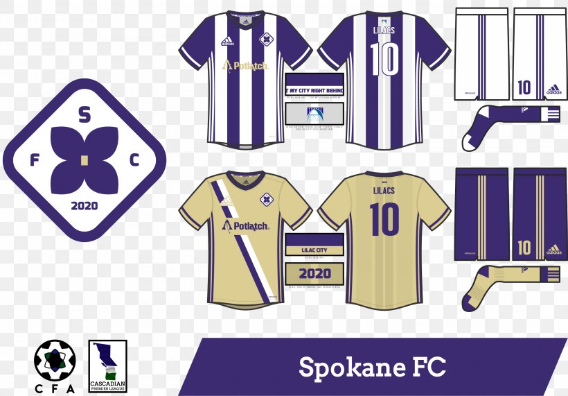 FC Spokane Jersey T-shirt Logo, PNG, 2897x2020px, Jersey, Area, Blue, Brand, Clothing Download Free