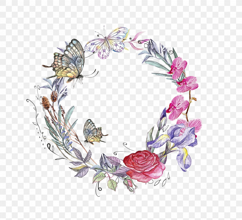 Floral Design, PNG, 3000x2730px, Watercolor, Biology, Butterfly M, Floral Design, Flower Download Free