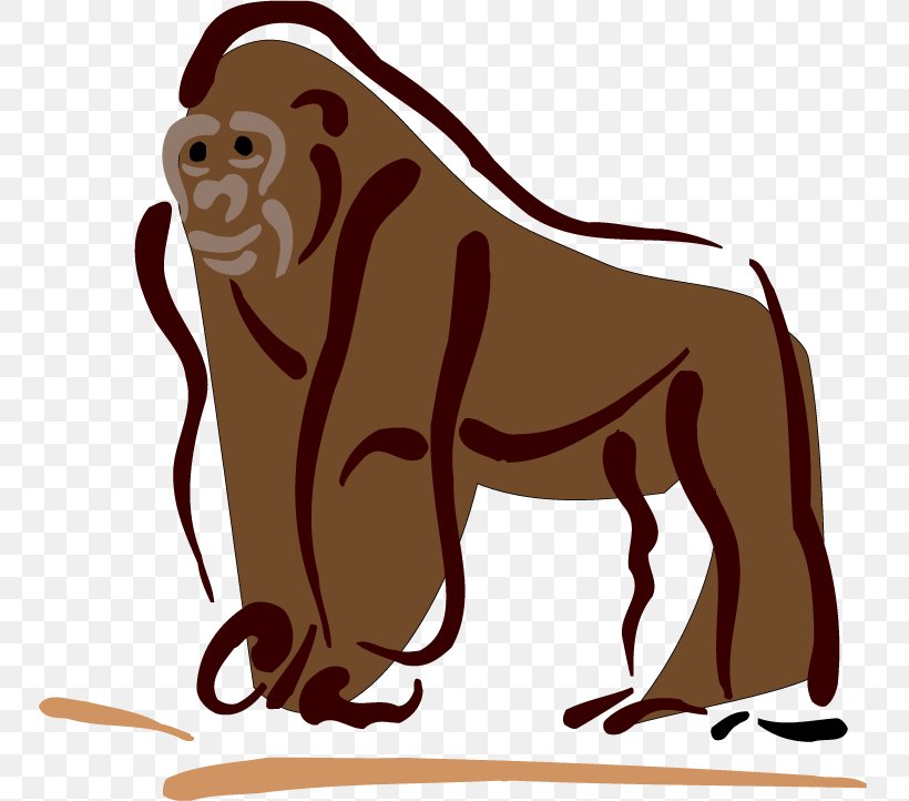 Gorilla Lion Free Content Clip Art, PNG, 750x722px, Gorilla, Animation, Big Cats, Blog, Carnivoran Download Free