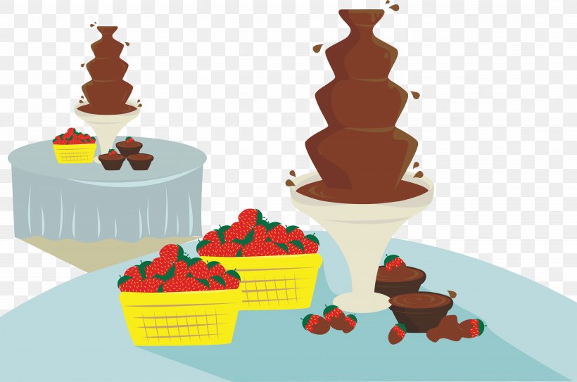 Torte Chocolate Cake Chocolate Fountain Illustration, PNG, 5834x3864px, Torte, Baking, Cake, Cake Decorating, Cartoon Download Free