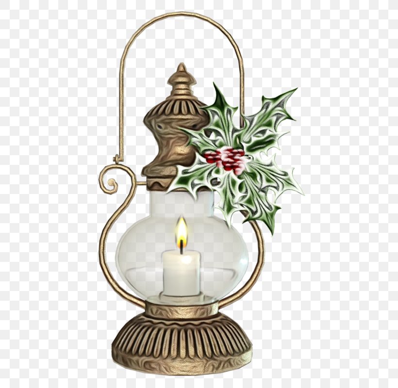 Holly, PNG, 499x800px, Watercolor, Candle Holder, Holly, Metal, Oil Lamp Download Free