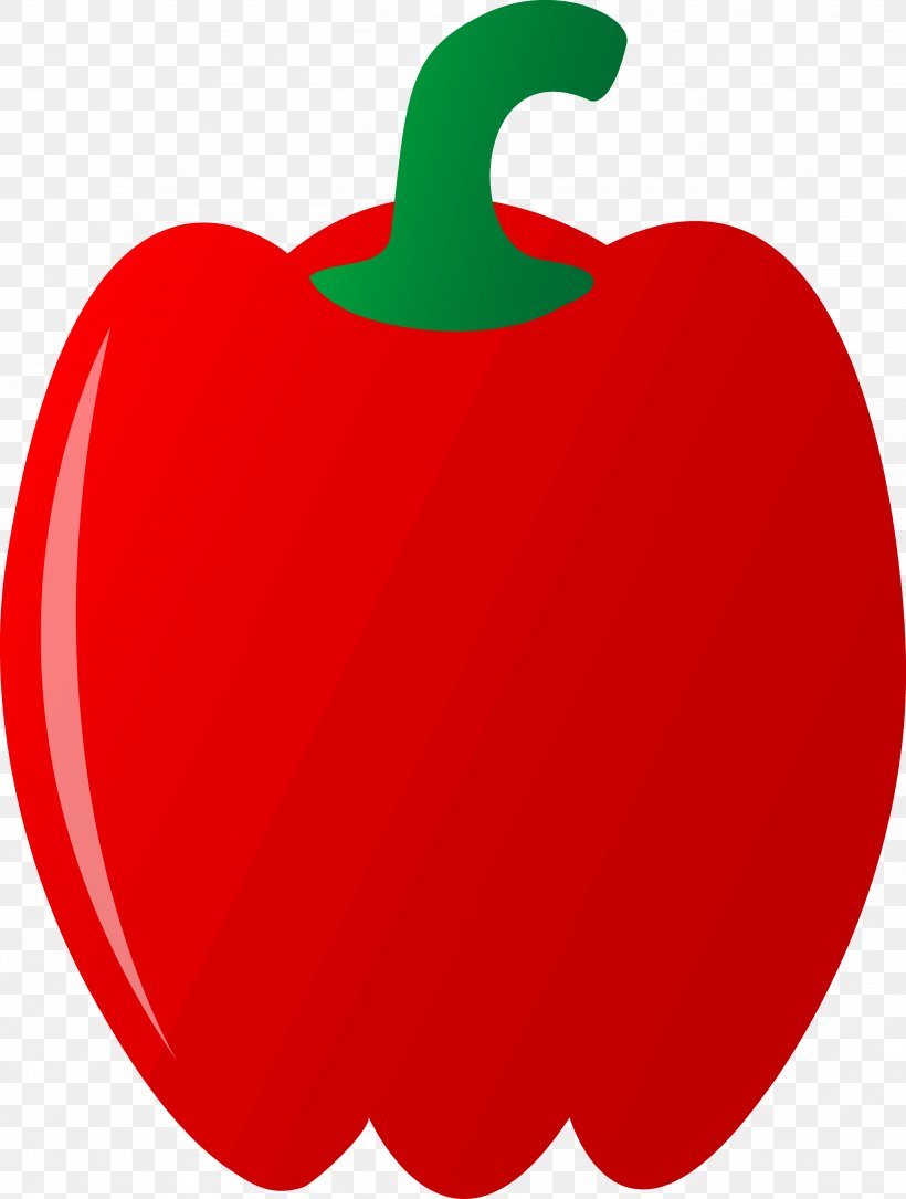 Bell Pepper Chili Pepper Vegetable Clip Art, PNG, 3694x4889px, Bell Pepper, Apple, Capsicum, Capsicum Annuum, Chili Pepper Download Free