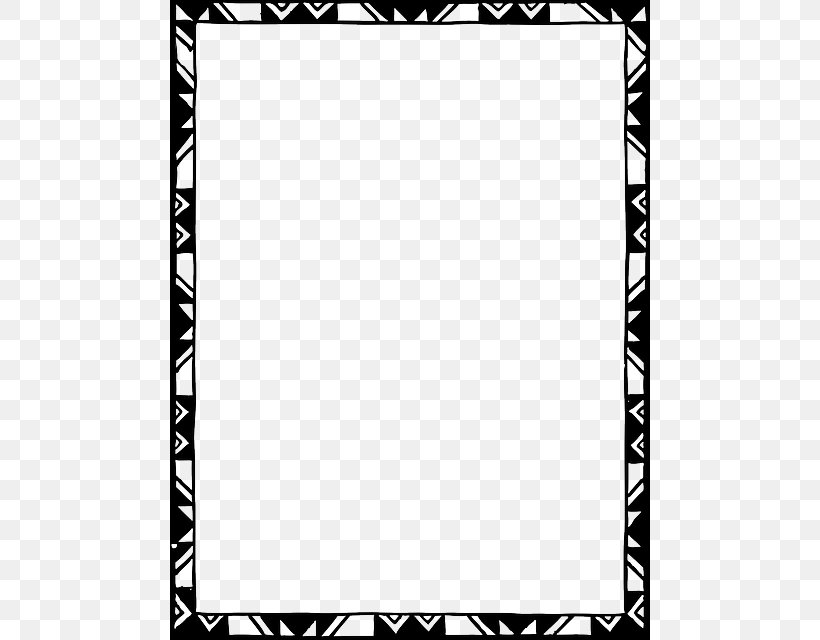 Borders And Frames Islamic Design Picture Frames Clip Art, PNG, 480x640px, Borders And Frames, Area, Black, Black And White, Decorative Arts Download Free